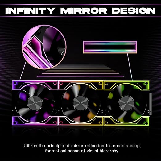 Jungle Leopard Interstellar V3 120mm PC Case Fan Infinity Mirror Module