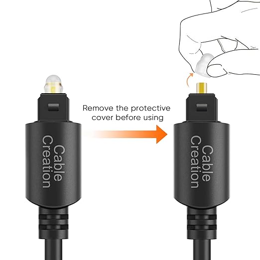 CableCreation Optical Audio Cable, 3 Feet Fiber Optic Cable