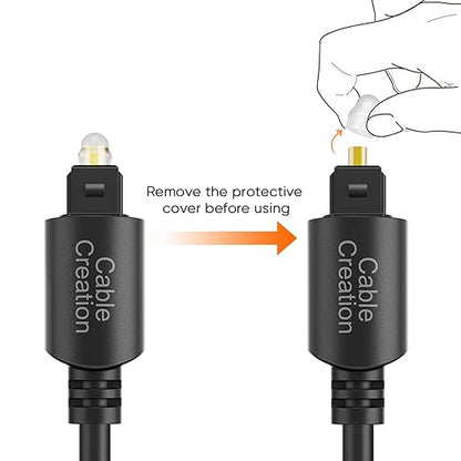 CableCreation Optical Audio Cable, 3 Feet Fiber Optic Cable