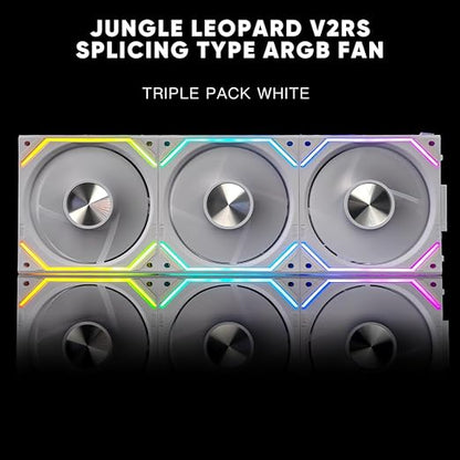 Jungle Leopard Interstellar V2 RS 120mm PC Reverse Blade Case Fan Infinity