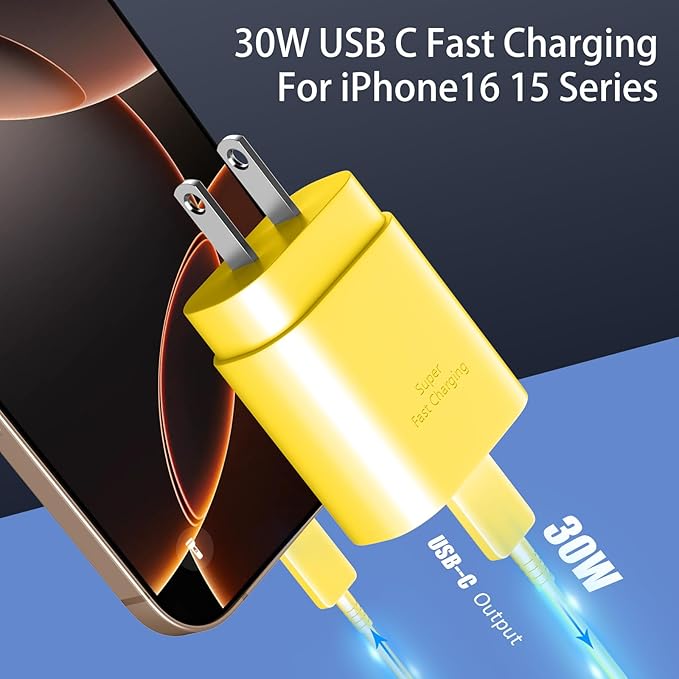 Phone 15 Charger 10FT USB C to C Fast Charging Cord, 30w USB C Phone 15 Pro Max