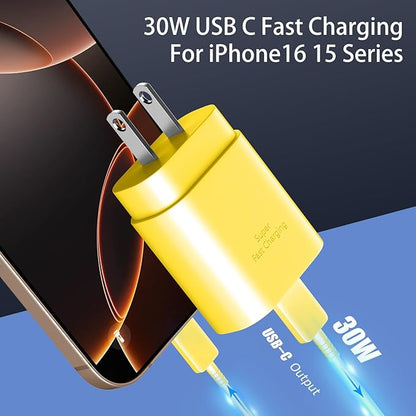 Phone 15 Charger 10FT USB C to C Fast Charging Cord, 30w USB C Phone 15 Pro Max