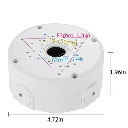 Universal Bullet Security Camera Junction Box Mount Bracket Plastic Rainproof