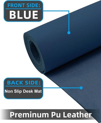 Large Desk mat, Leather Desk Pad Protector, Office Desk Mat, Mouse Pad