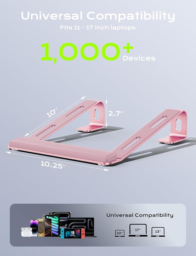 Aluminum Laptop Stand, Notebook Stand