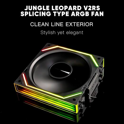 Jungle Leopard Interstellar V2 RS 120mm PC Reverse Blade Case Fan Infinity