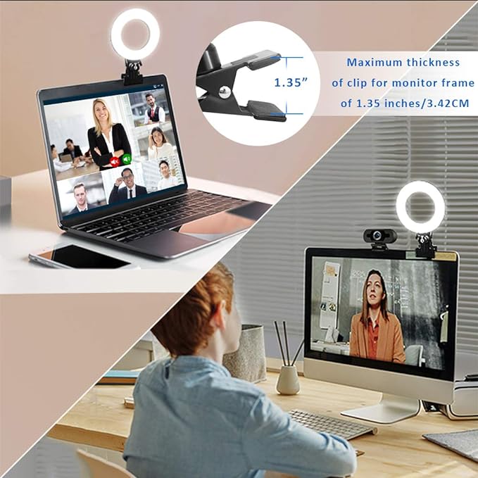 Video Conference Lighting Kit, Ring Light