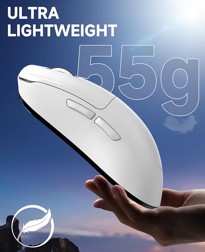 VGN F1 MOBA Wireless Gaming Mouse, 4K Polling Wired/Wireless Gamer Mice