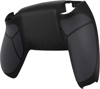 eXtremeRate Black Performance Rubberized Grip Custom Back Plate Bottom Shell