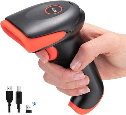 Tera Pro Wireless 2D QR Barcode Scanner 3 in 1 Bluetooth & 2.4GHz Wireless &
