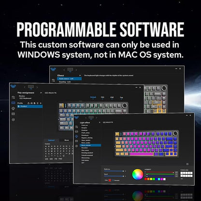 EPOMAKER x Aula F75 Gasket Mechanical Keyboard, 75% Wireless Hot Swappable