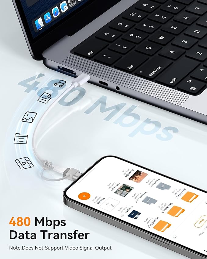 Temdan 4 Pack Lightning to USB C Adapter