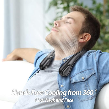 AMACOOL Bladeless Neck Fan Portable Personal Fan 5000mAh Rechargeable Battery