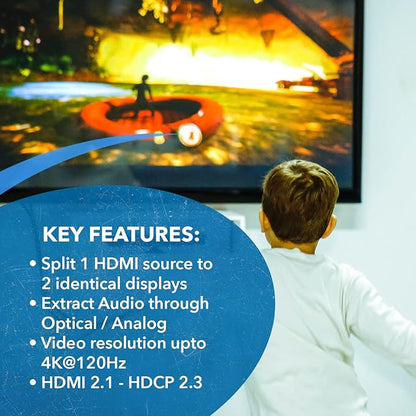 OREI 8K HDMI Splitter 1 X 2, Duplicate
