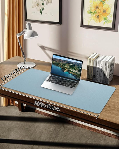 Non-Slip Desk mat, PULeather Desk Pad Protector, Office Desk Mat, Large Mouse