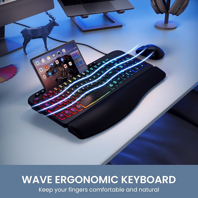 Ergonomic Backlit Keyboard