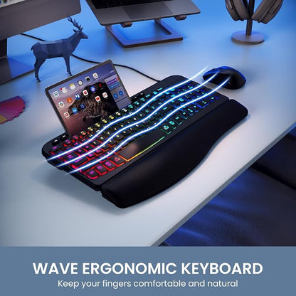 Ergonomic Backlit Keyboard
