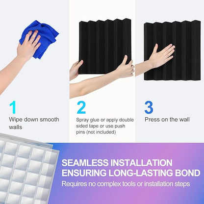JBER 6 Pack Acoustic Foam Wedge