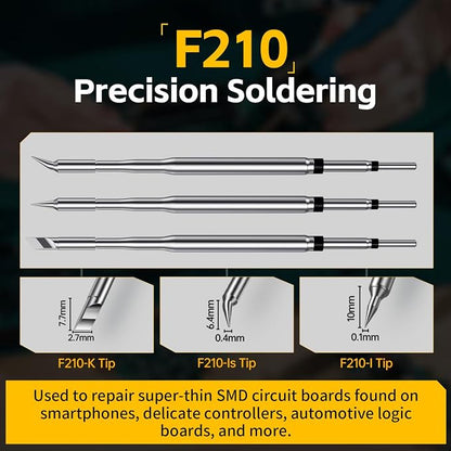FNIRSI DWS-200 200W Precision Digital Soldering Station Kit,