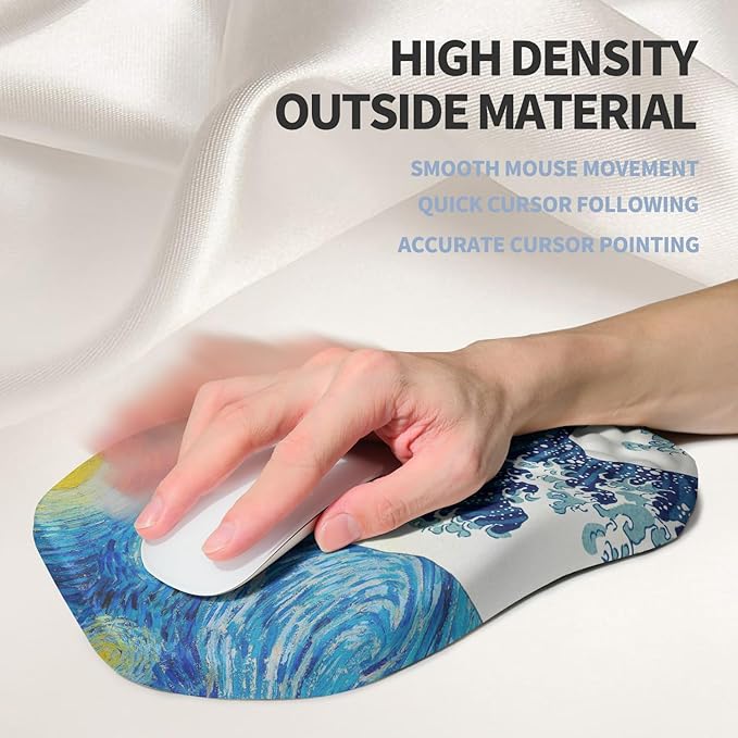 Ergonomic Raised Mouse Pad Wrist Support