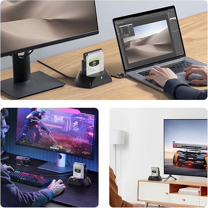 Hard Drive Docking Station, Pcie NVMe Adapter