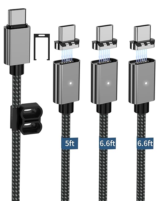 ZBF 100W USB C Magnetic Charging Cable, Magnetic Charger Cable