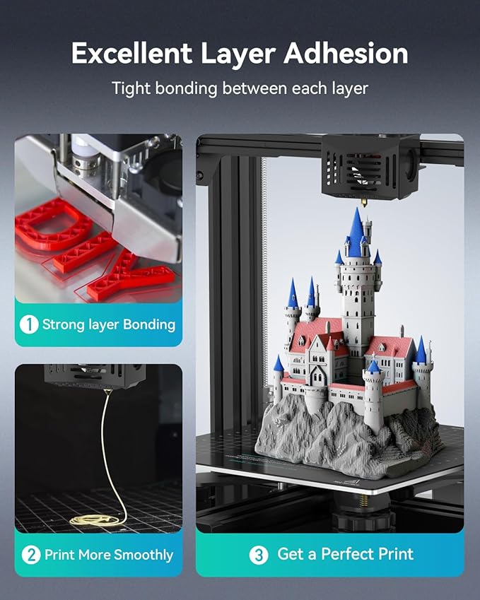 SUNLU 3D Printer Filament PETG Filament 1.75mm, Less Stringing Good Layer