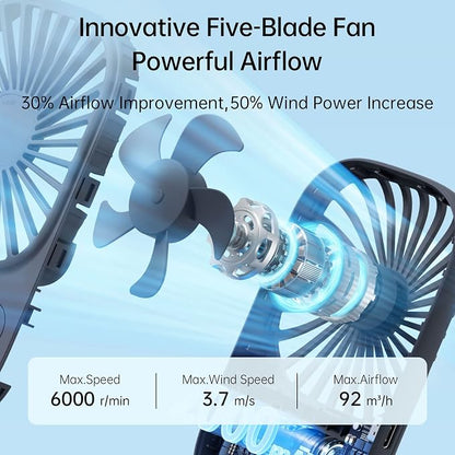 JISULIFE Handheld Mini Lash Fan