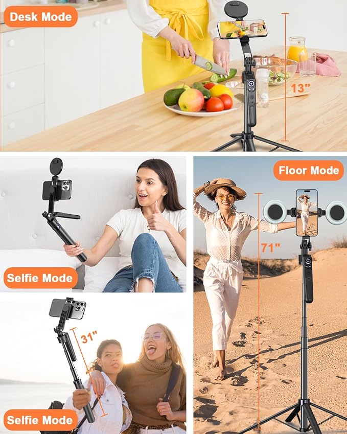 71” Auto Face Tracking Tripod for iPhone