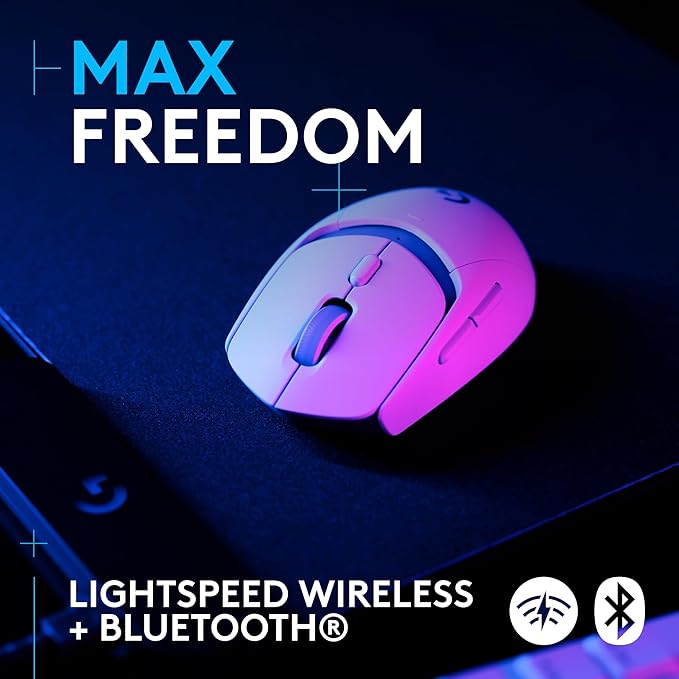 Logitech G309 Lightspeed Wireless Gaming Mouse, Lightweight, LIGHTFORCE Switches