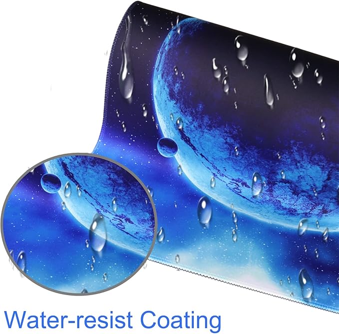Naukay Gaming Mouse Pad, 31.5x15.7 inch Large Extended Computer Keyboard Mouse