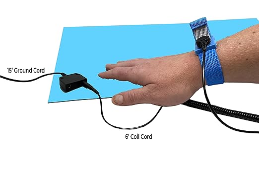 RubberStat Dual Layer ESD Compliant Workstation Rubber Table Mat Kit, Cell