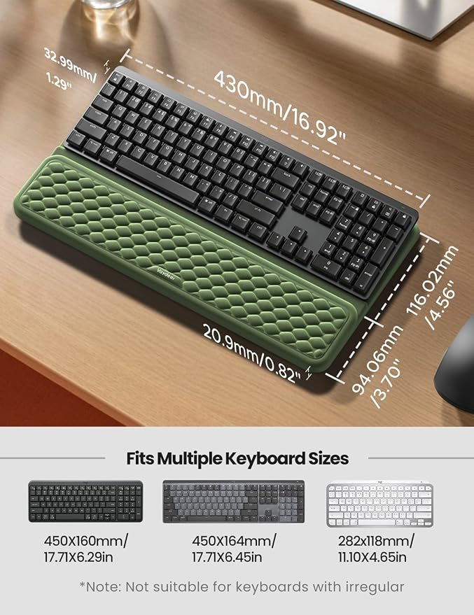 Vaydeer Wrist Rest with Keyboard Stand, Computer Wrist Support Pad, Ergonomic