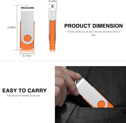 KOOTION 10 Pack 4 GB USB Flash Drive 4gb Flash Drives Keychain Thumb Drive