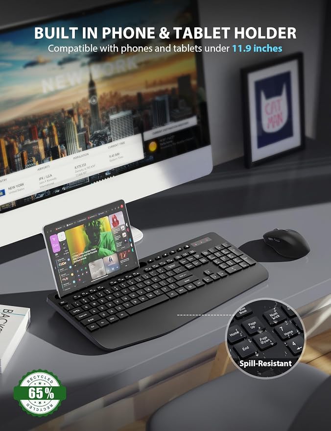 Wireless Keyboard and Mouse Combo