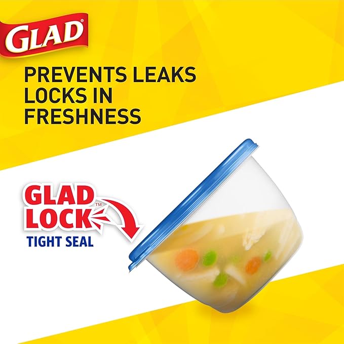 Glad Entrée Food Storage Containers, Medium Square