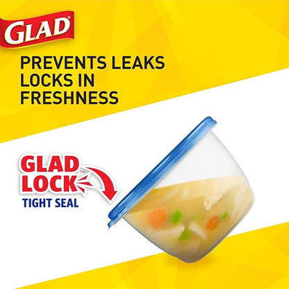 Glad Entrée Food Storage Containers, Medium Square
