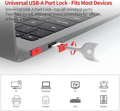 100PCS USB Metal Port Lock Blocker