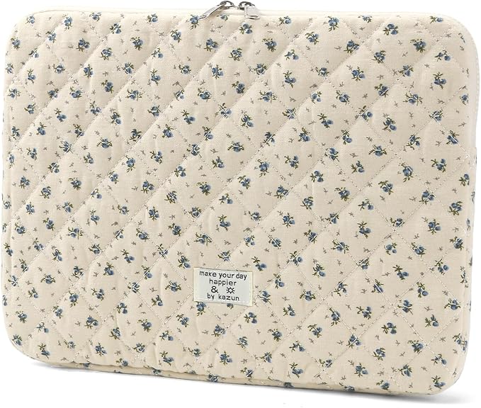 Puffy Laptop Sleeve 13-15.6 Inch Cute Quilted Laptop Protective Case Padded