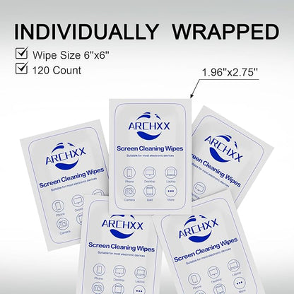 Screen Wipes for Electronics, Car Screen Cleaner, Lens Wipes Individually