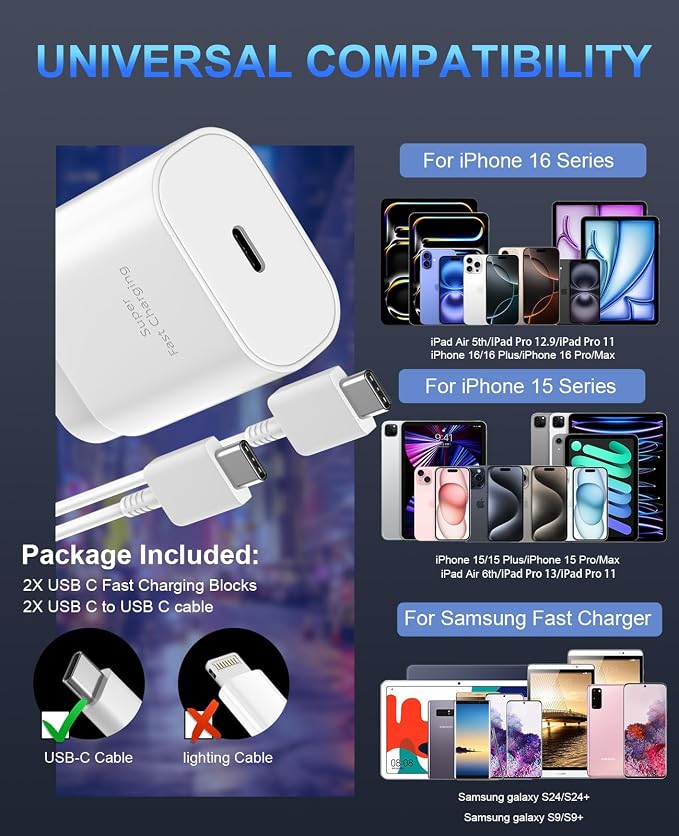 iPhone 16 15 Charger Fast Charging, 30W USB C iPhone 16 15 Pro Max Charger