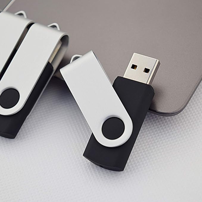KOOTION 50pcs 4 GB USB Flash Drive 4GB Flash Drives 50 Pack Thumb DriveSwivel