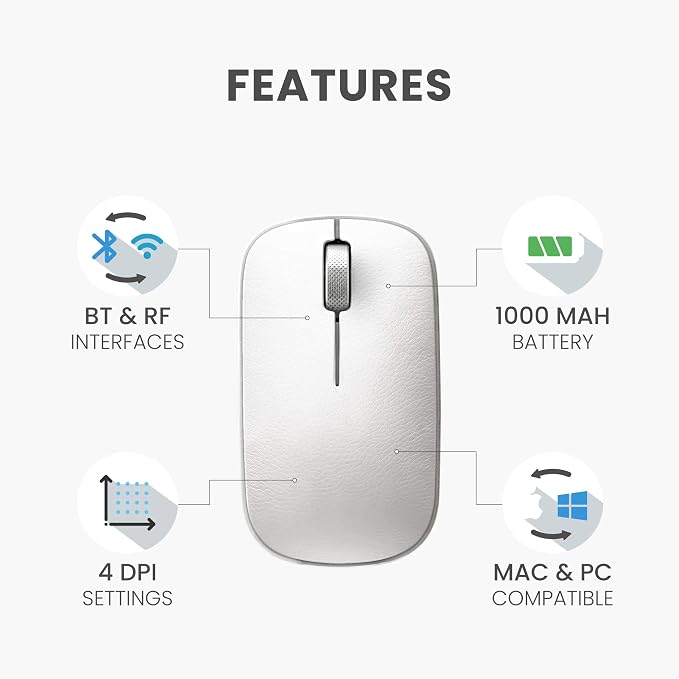 Azio Retro Classic Bluetooth Mouse