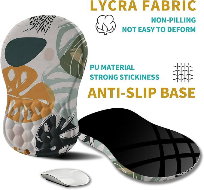Hokafenle Ergonomic Mouse Pad Wrist Support, Wrist Rest Mousepad