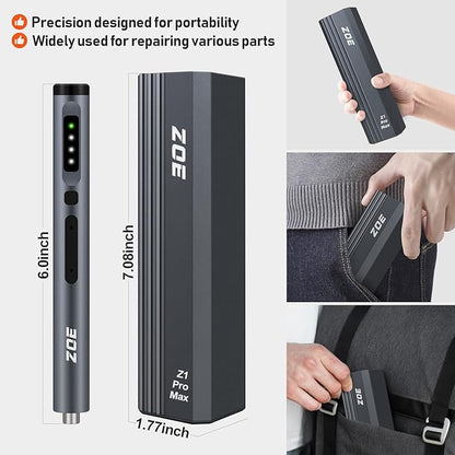 ZOE Electric Screwdriver, Mini Precision Screwdriver Set Cordless Screw driver