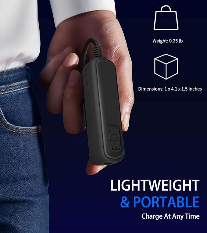 Battery Pack for Meta/Oculus Quest 3S/3/2, 5000mAh Battery VR Charger, Extend