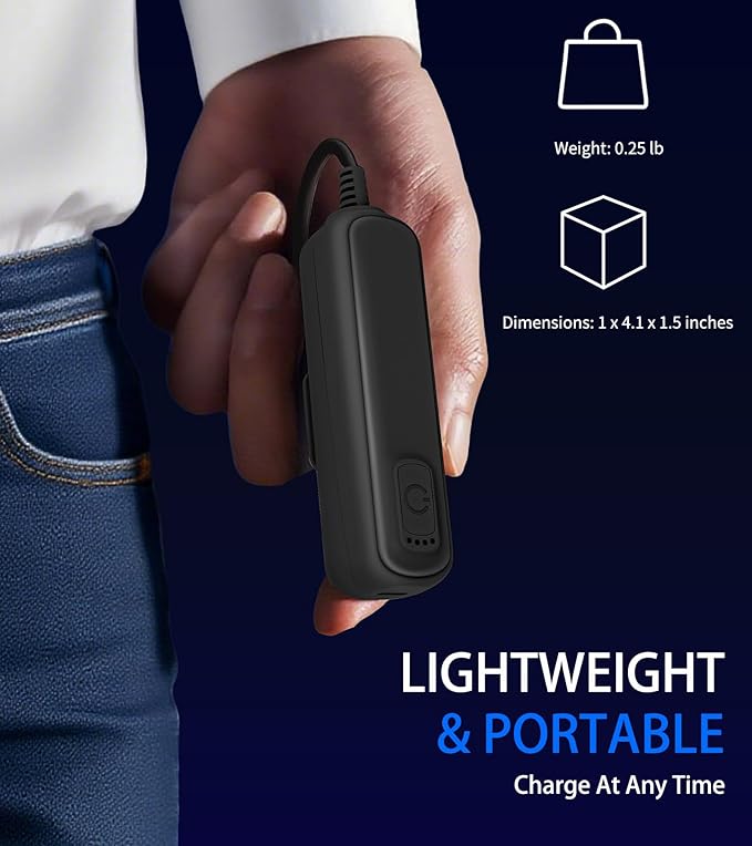 Battery Pack for Meta/Oculus Quest 3S/3/2, 5000mAh Battery VR Charger, Extend