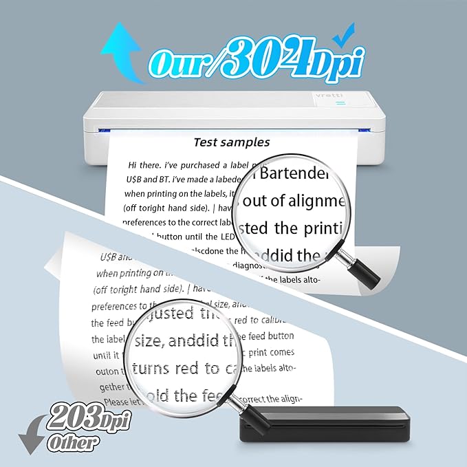 vretti P83 Portable Printers Wireless