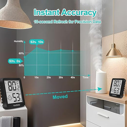 Indoor Humidity Meter Hygrometer 3Pack, Room Thermometer