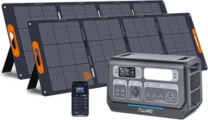 ALLWEI LiFePO4 Solar Generator 2400W